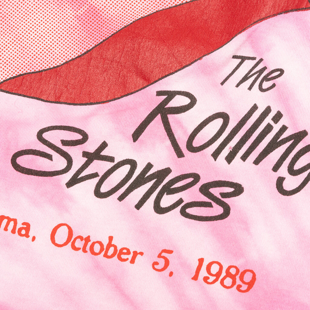 I Survived The Rolling Stones Crew Tee - Pink Tie Dye