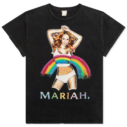 Mariah Crew Tee - Coal Pigment