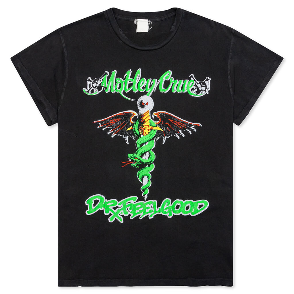 Motley Crue Dr. Feelgood Tee - Coal Pigment