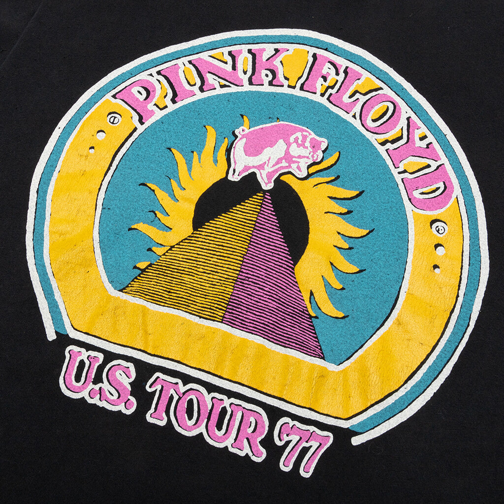 Pink Floyd US Tour '77 Crew Tee - Coal Pigment
