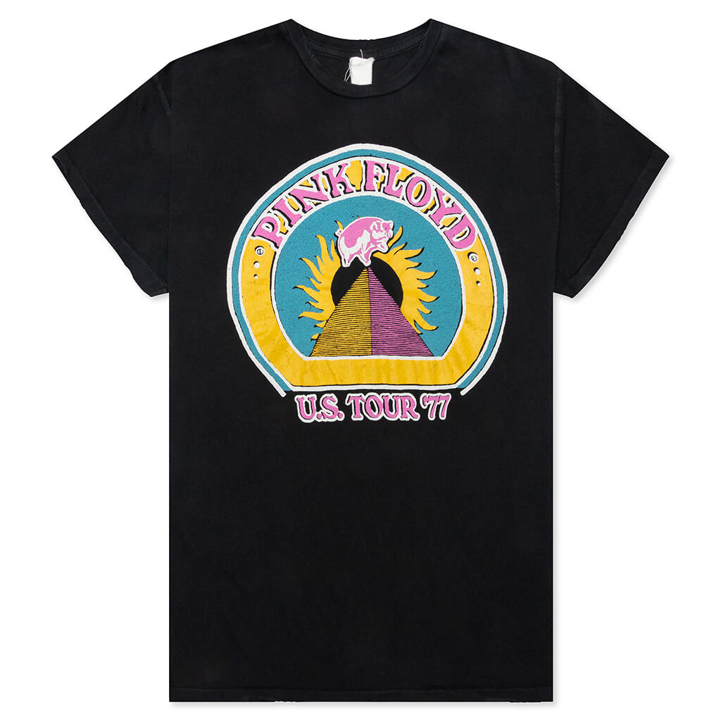 Pink Floyd US Tour '77 Crew Tee - Coal Pigment