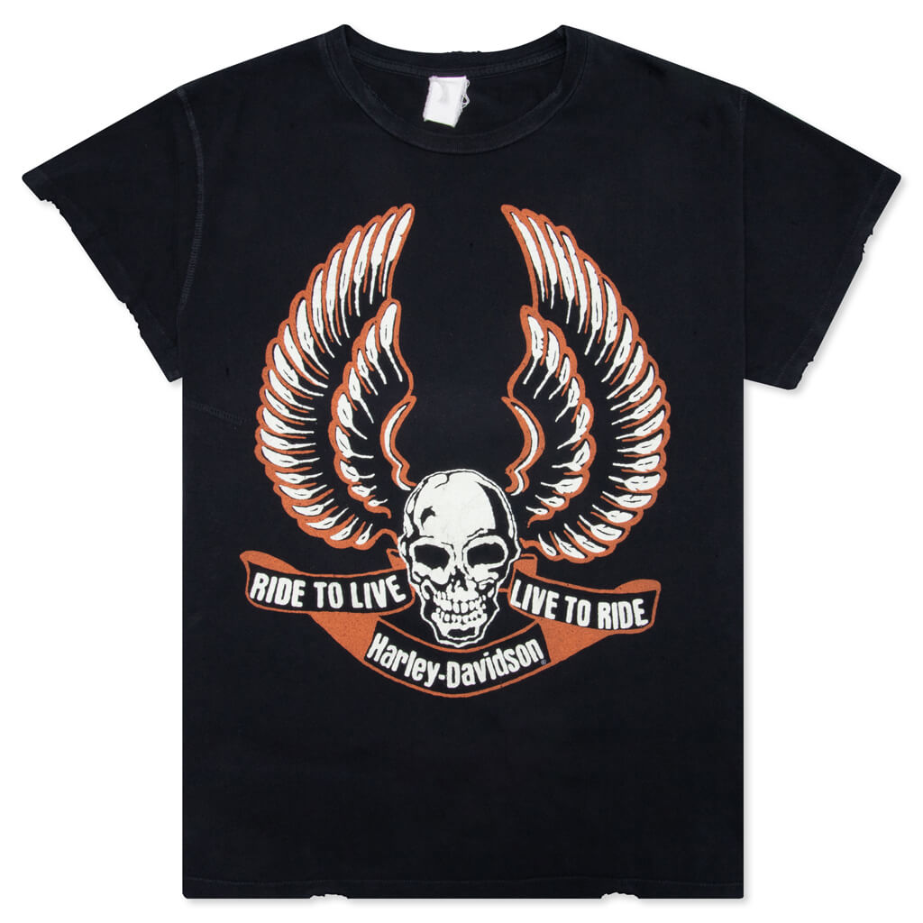 Ride to Live Live to Ride - Washed Black