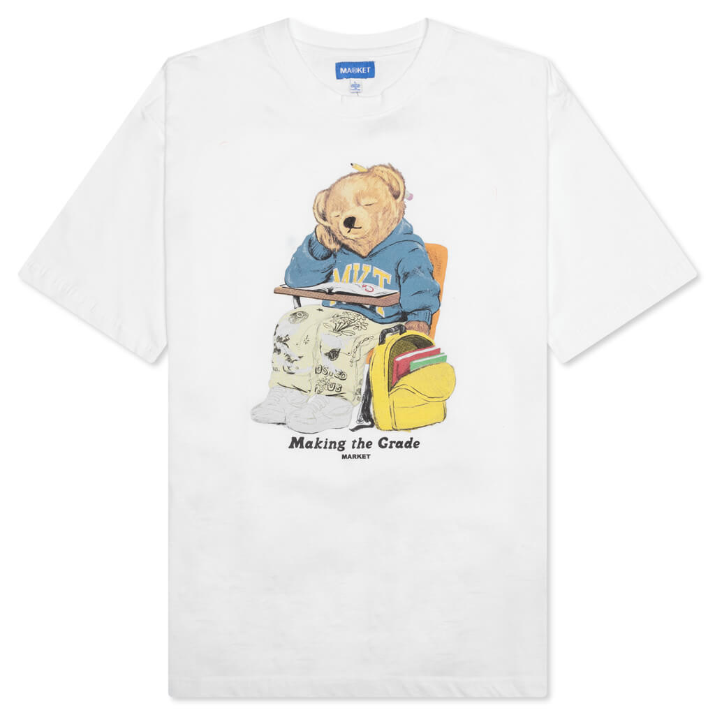 Making the Grade Bear T-Shirt - White