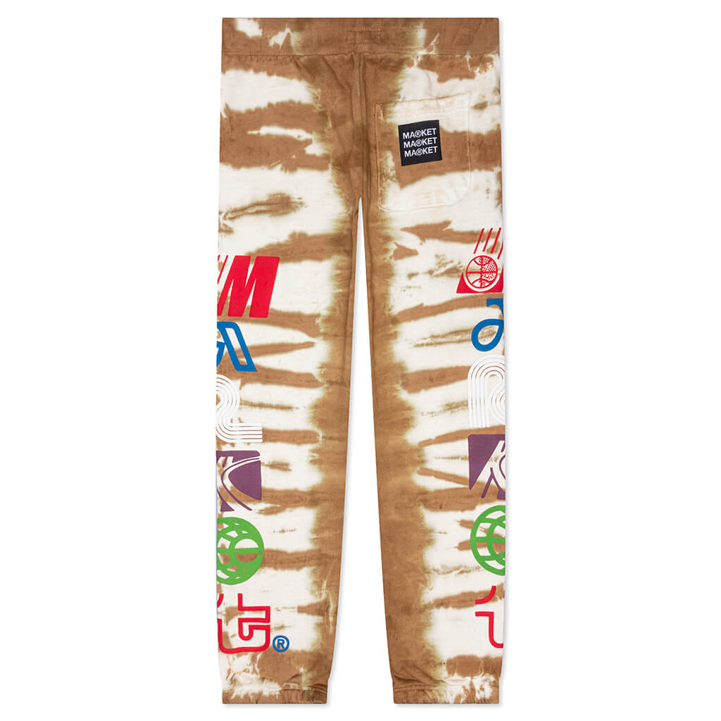 Air Transit Puff Tie-Dye Sweatpants - Brown