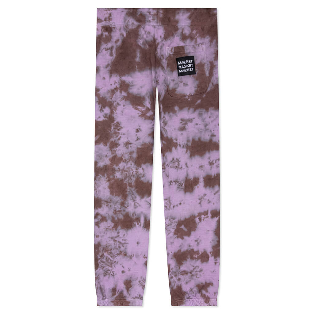 Arc Herbal Remedy Tie-Dye Sweatpants - Purple/Grey/White