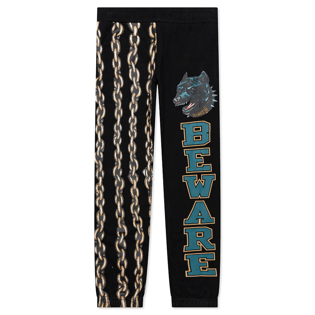 Beware of Dog Sweatpants - Black