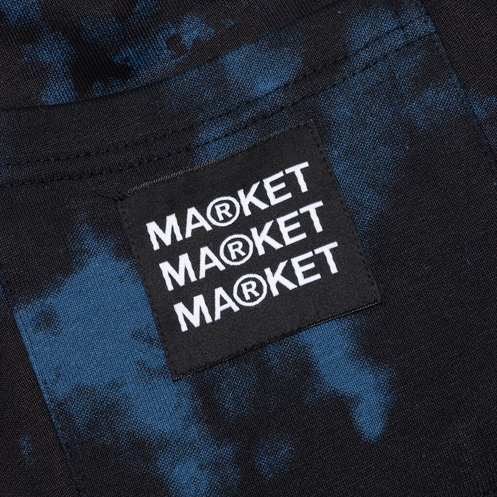 Cali Arc Peace Sweatpants - Navy Smoke Tie Dye