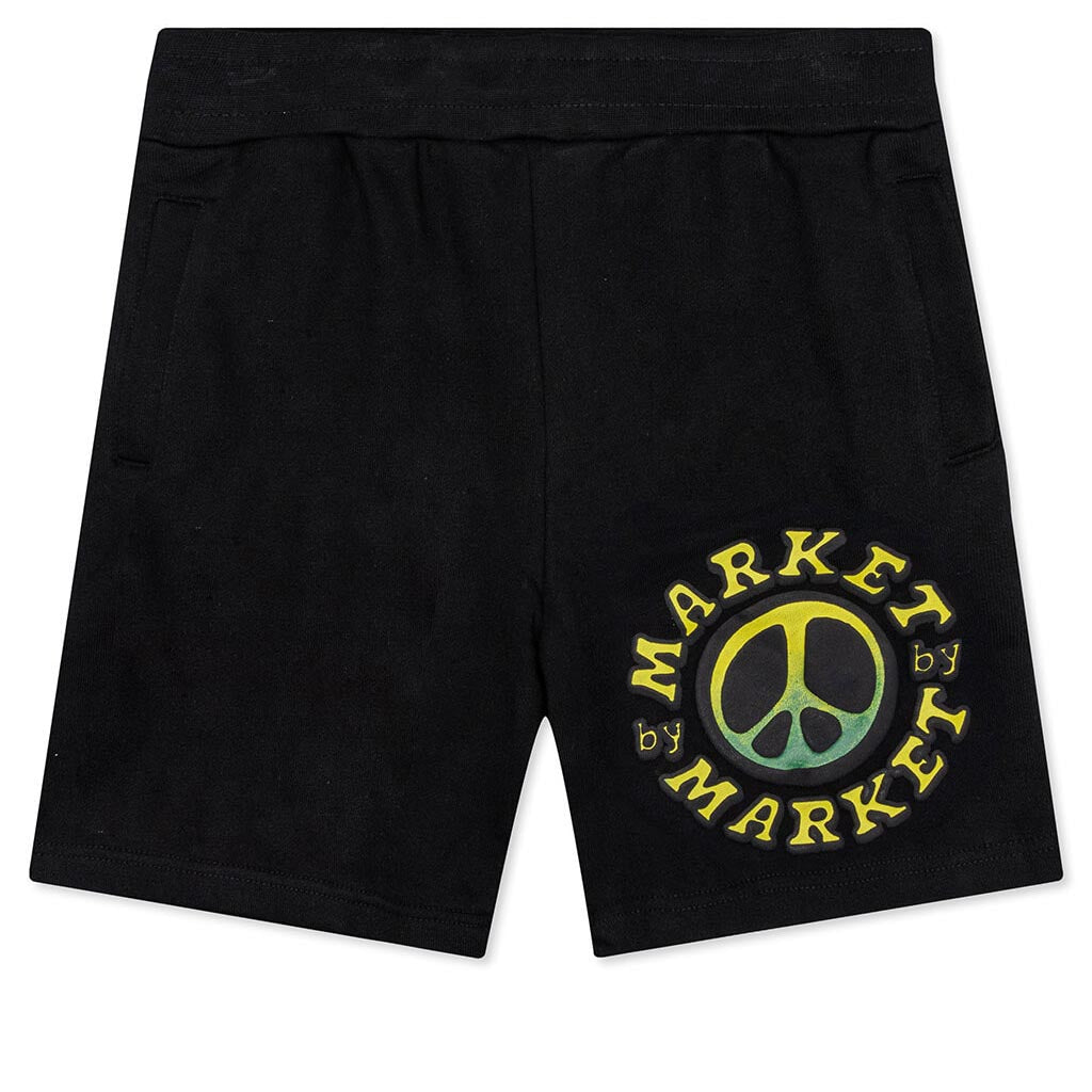 Cali Lock Gradient Sweatshorts - Black 