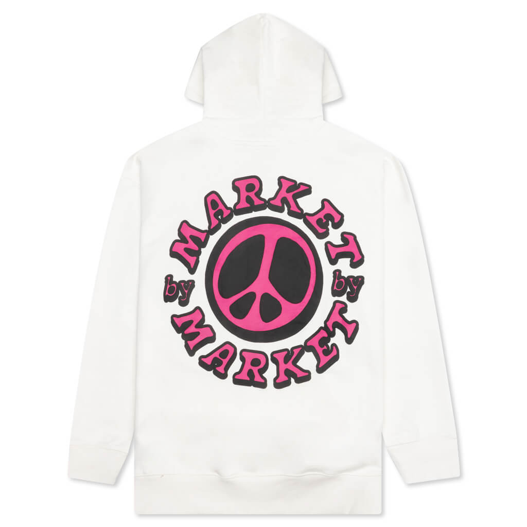 Cali Lock Peace Hoodie - Cream