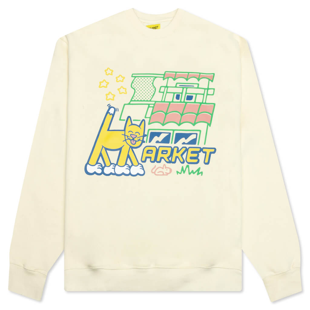 Feline Society Crewneck - Cream