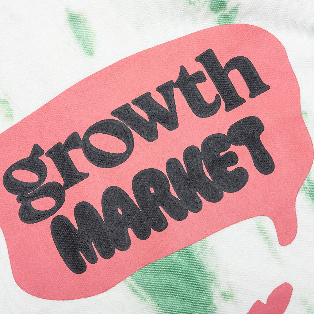 Growth Green Stripe Tie-Dye Sweatpants - Green 