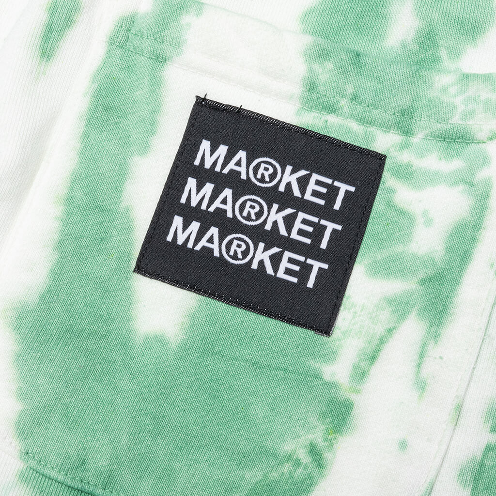 Growth Green Stripe Tie-Dye Sweatpants - Green 