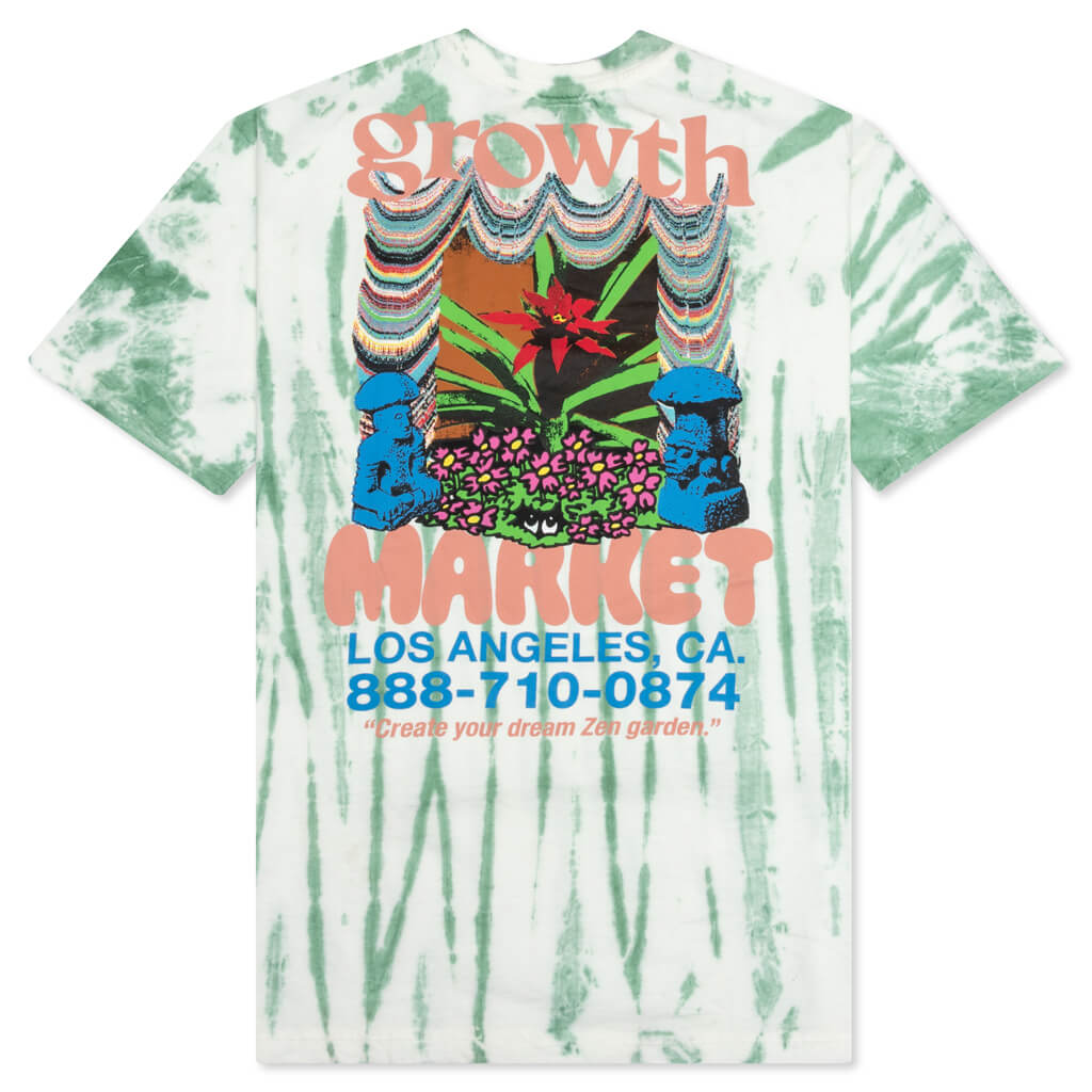 Growth Stripe Tie-Dye Tee - Green