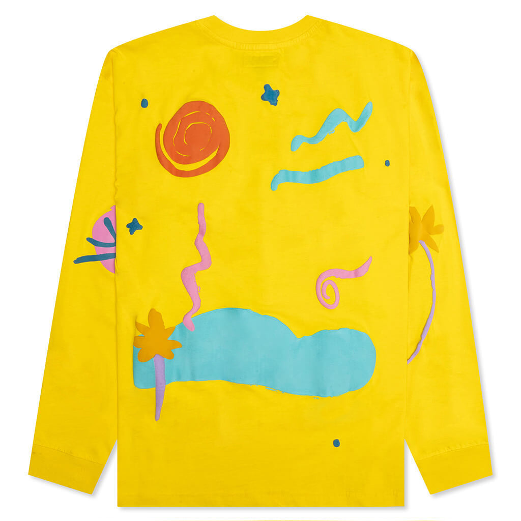 Meet me Offline L/S T-Shirt - Yellow