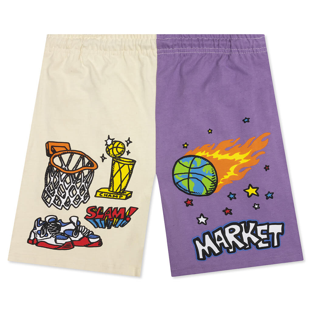 Memorabilia Shorts - White/Purple