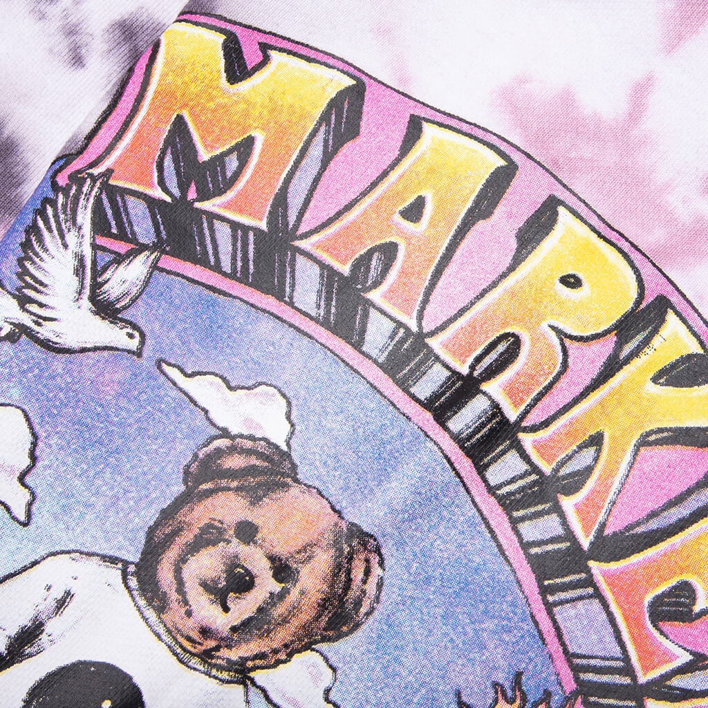 Namaste Bear Day and Night Sweatpants - Lavender Lizard Tie-Dye