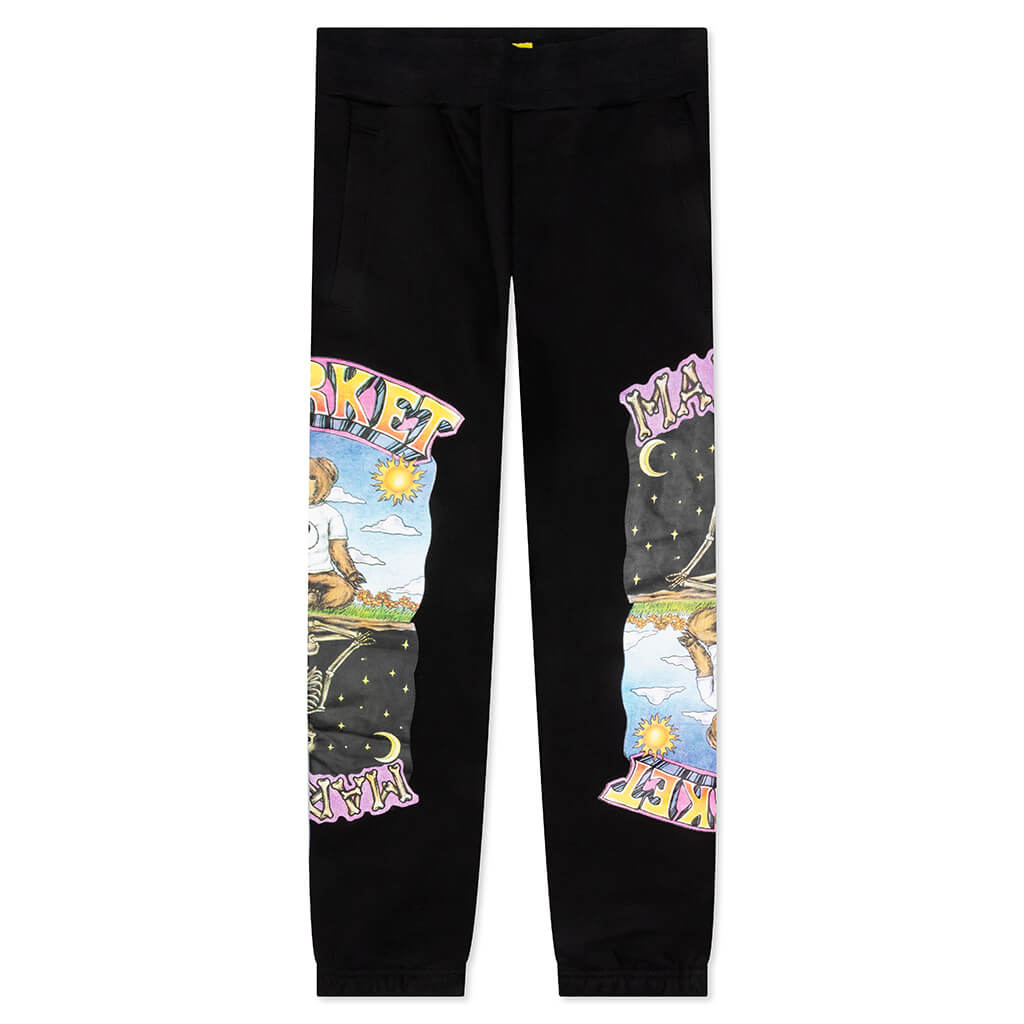Namaste Light and Dark Sweatpants - Black