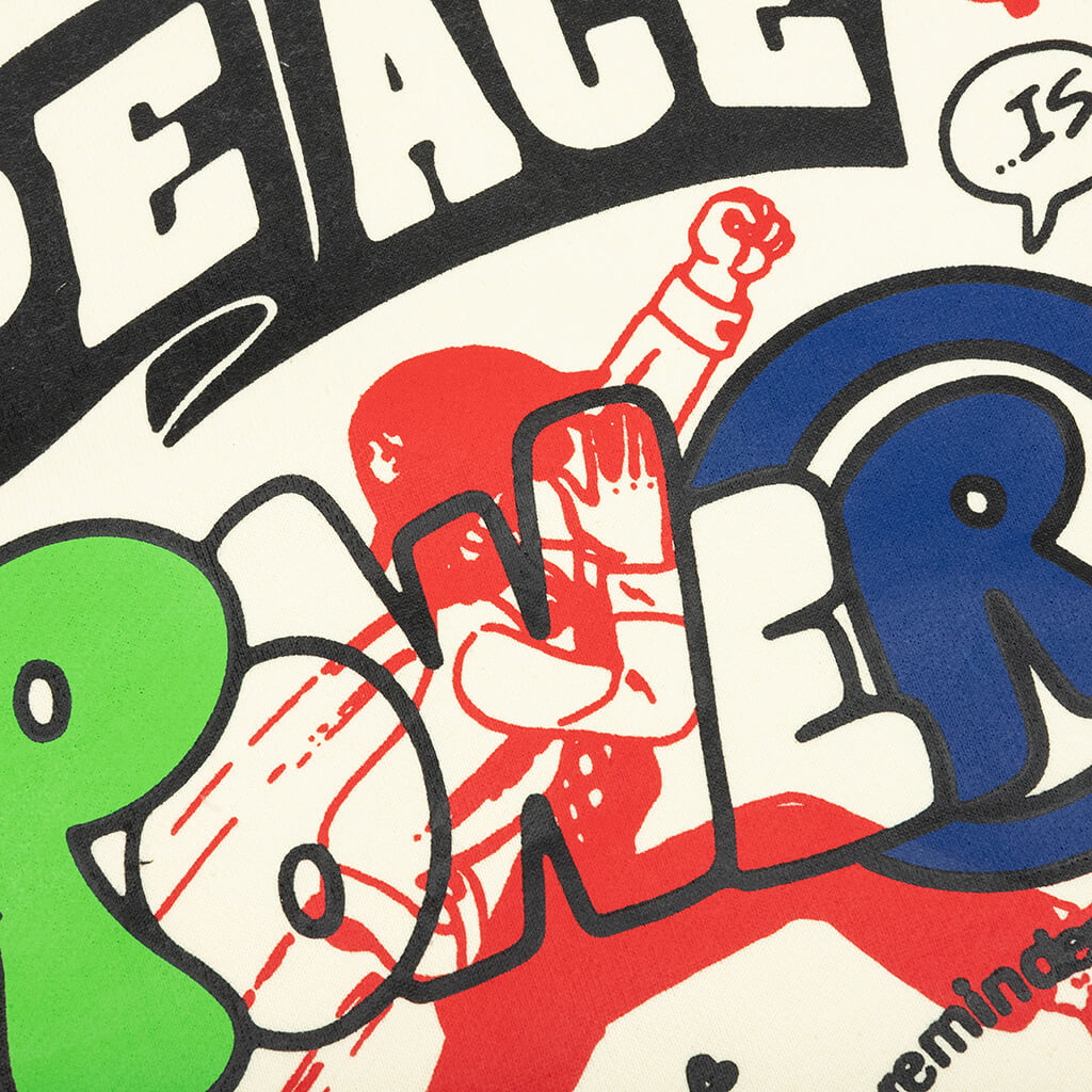Peace And Power Crewneck - Cream