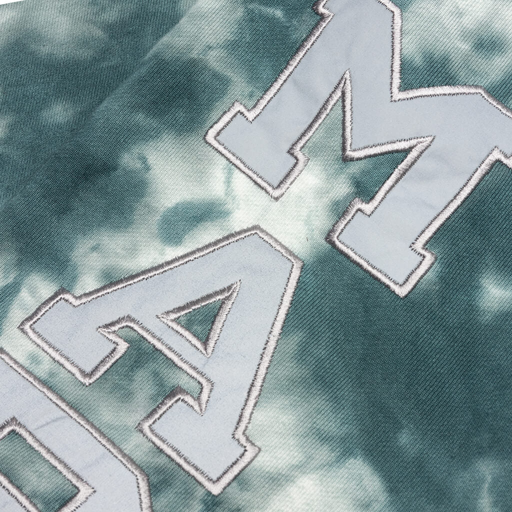 Tie-Dye Pocket Arc Reflective Sweatpants - Smoke Clouds Tie-Dye