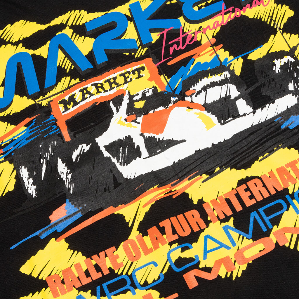 Racing Stripe L/S T-Shirt - Black