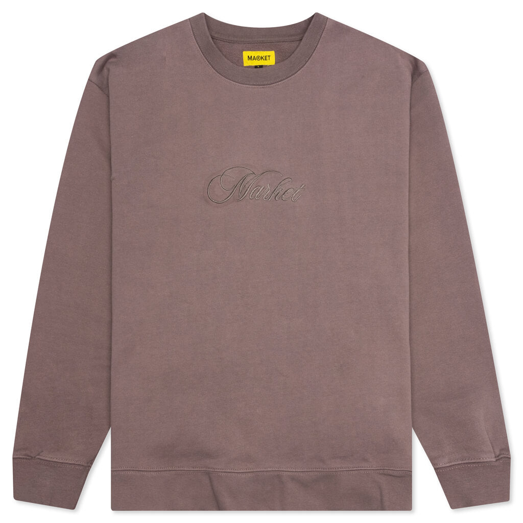 Script Crewneck - Washed Grey