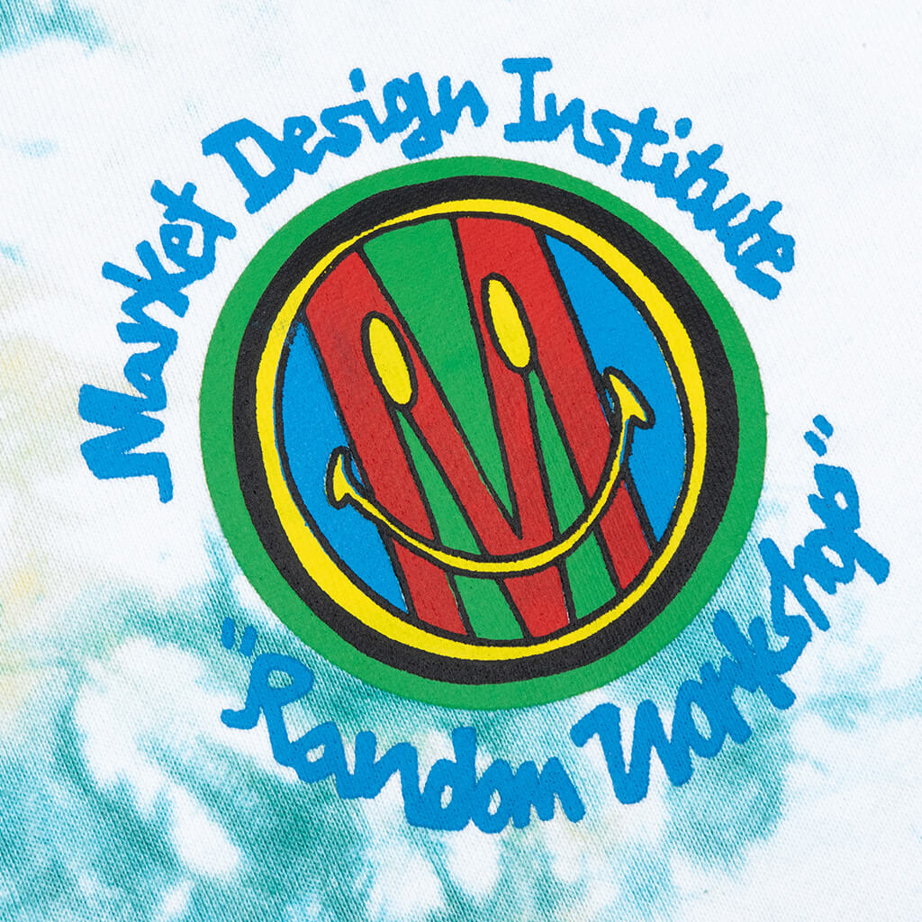 Smiley Design Institute Tie Dye Crewneck Sweatshirt - Two Tie Dye