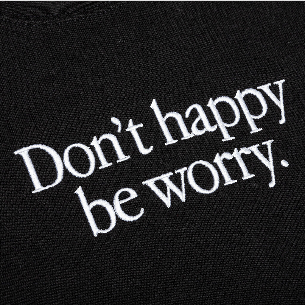 Smiley Earth on Fire Crewneck - Black
