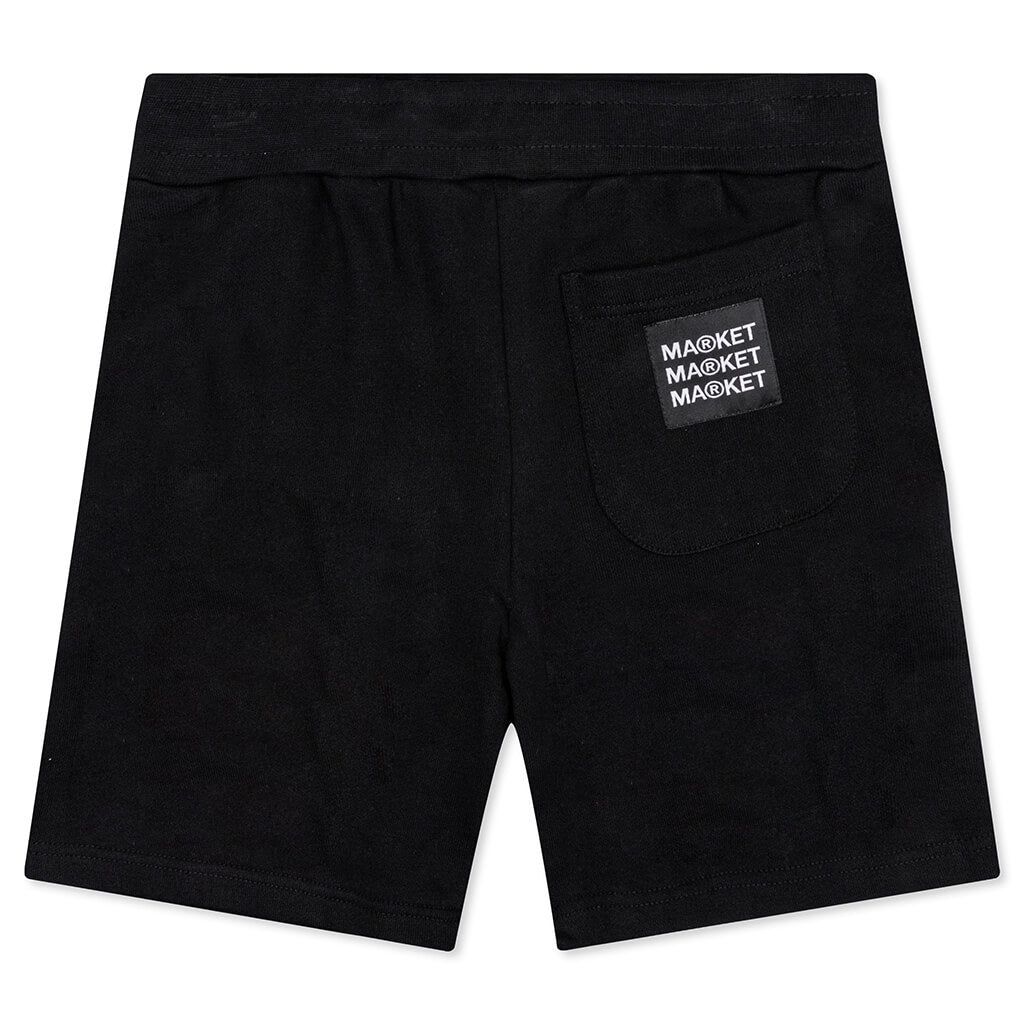 Smiley Good And Evil Sweatshorts - Black