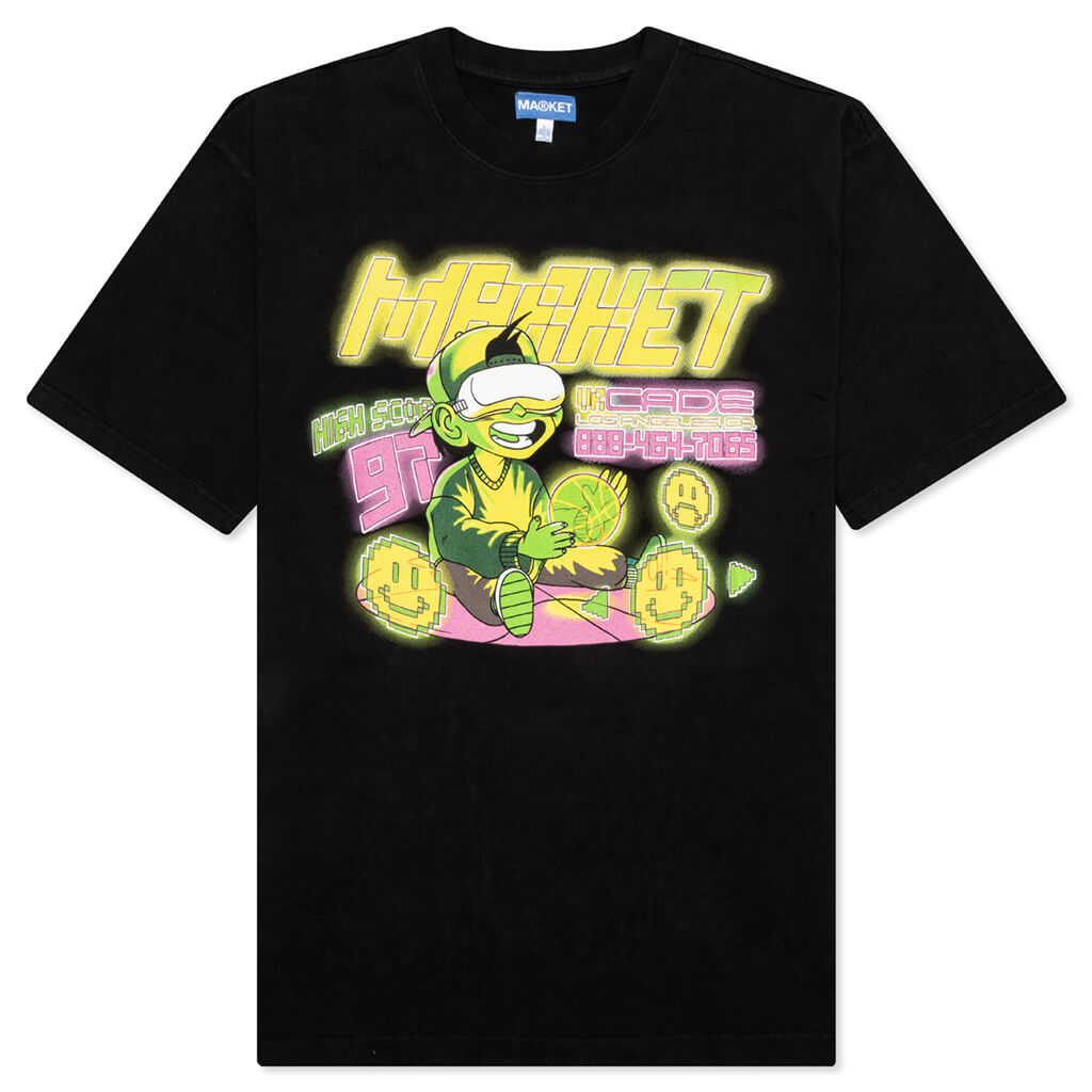 Smiley High Score T-Shirt - Black