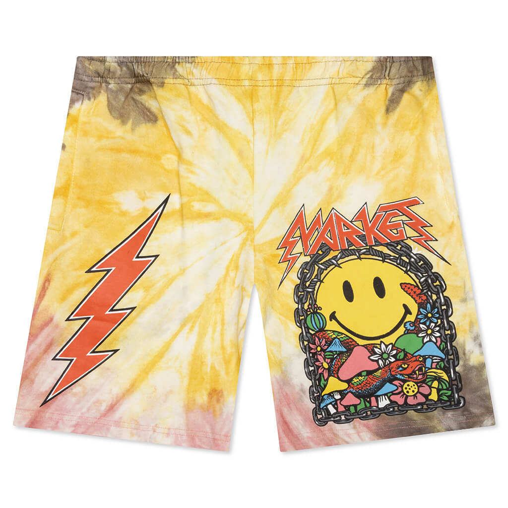 Smiley Iron Tie Dye Shorts - Tie Dye