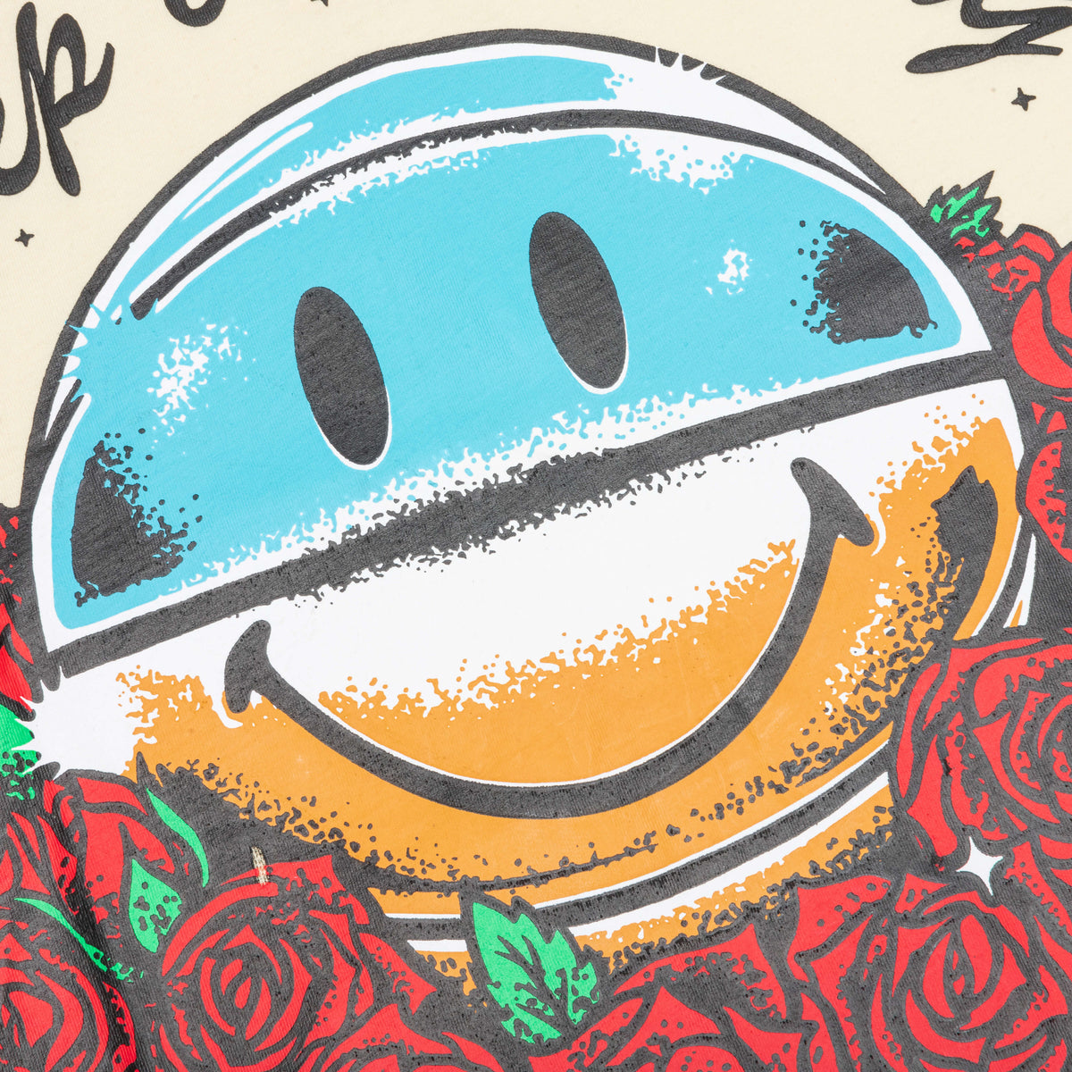 Smiley Keep on Shinning T-Shirt - Cream