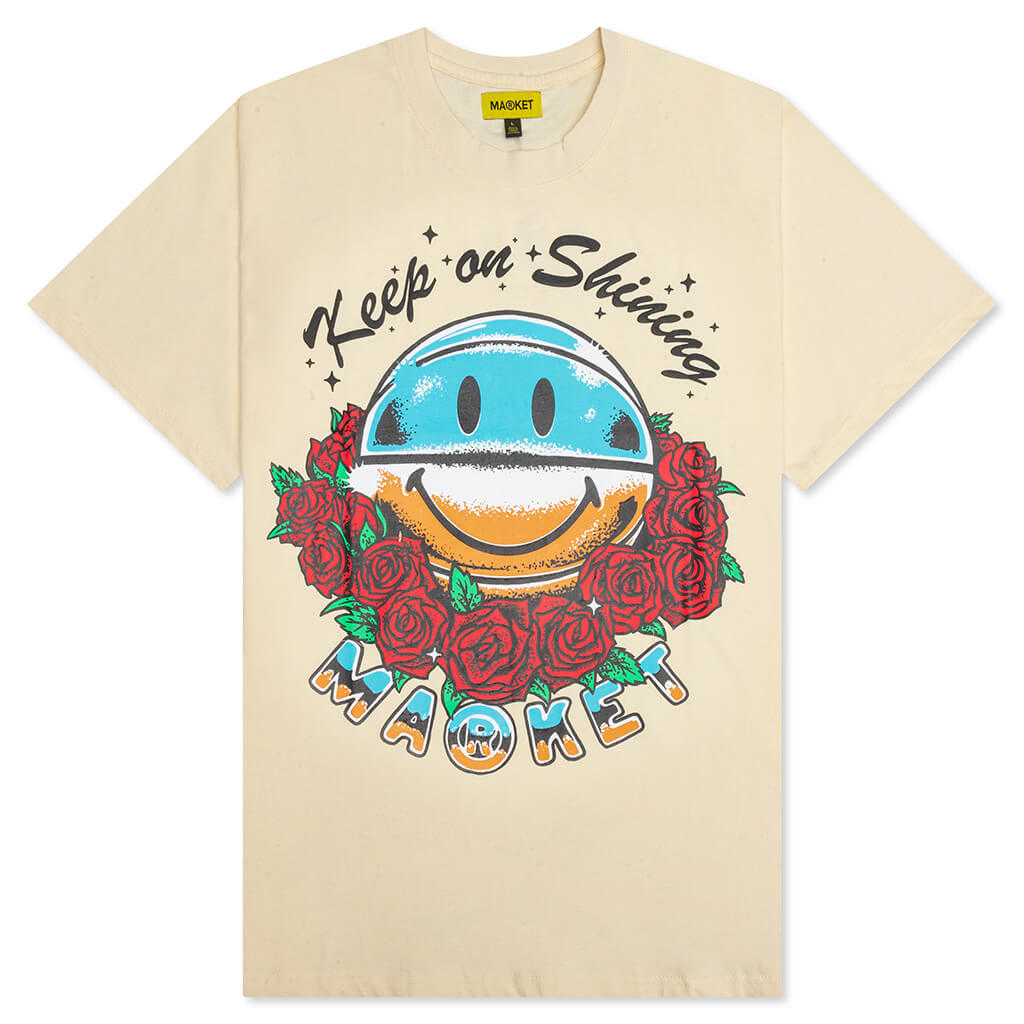 Smiley Keep on Shinning T-Shirt - Cream