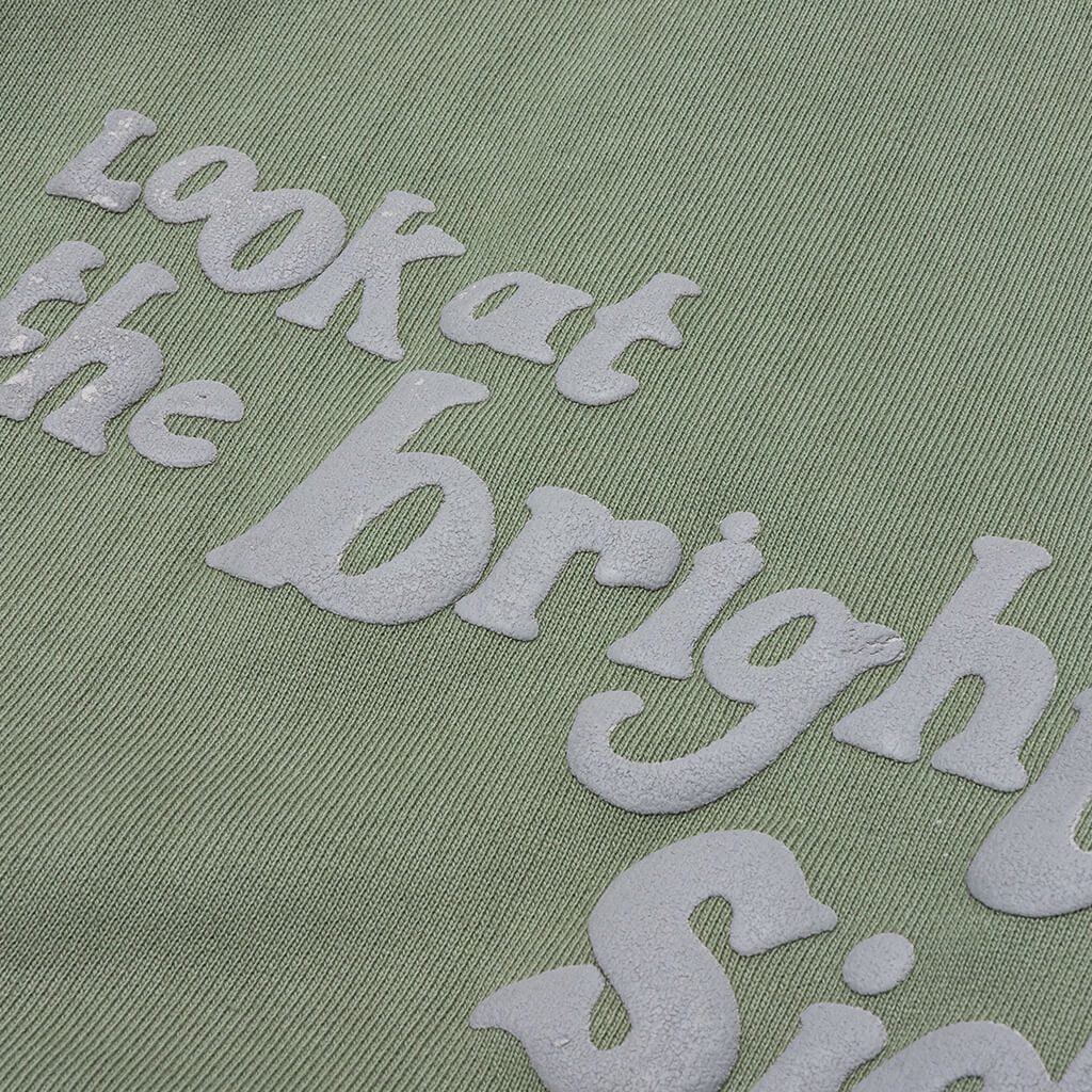 Smiley Look At The Bright Side Sweatpants - Sade Green