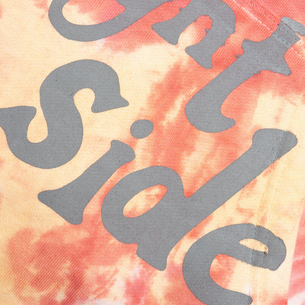 Smiley Look At The Bright Side Tie-Dye Hoodie - Pink