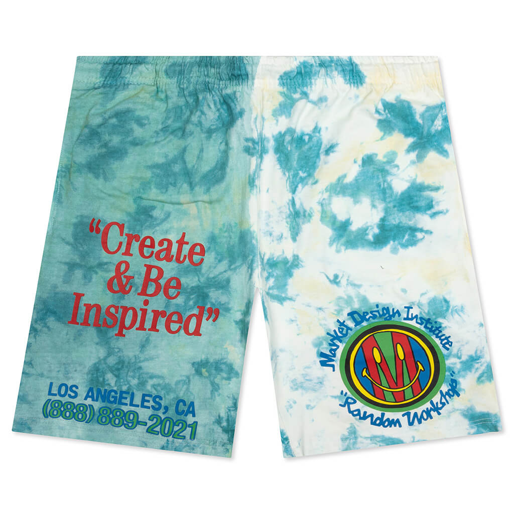 Smiley Design Institute Tie Dye Shorts - Two Tone Tie Dye