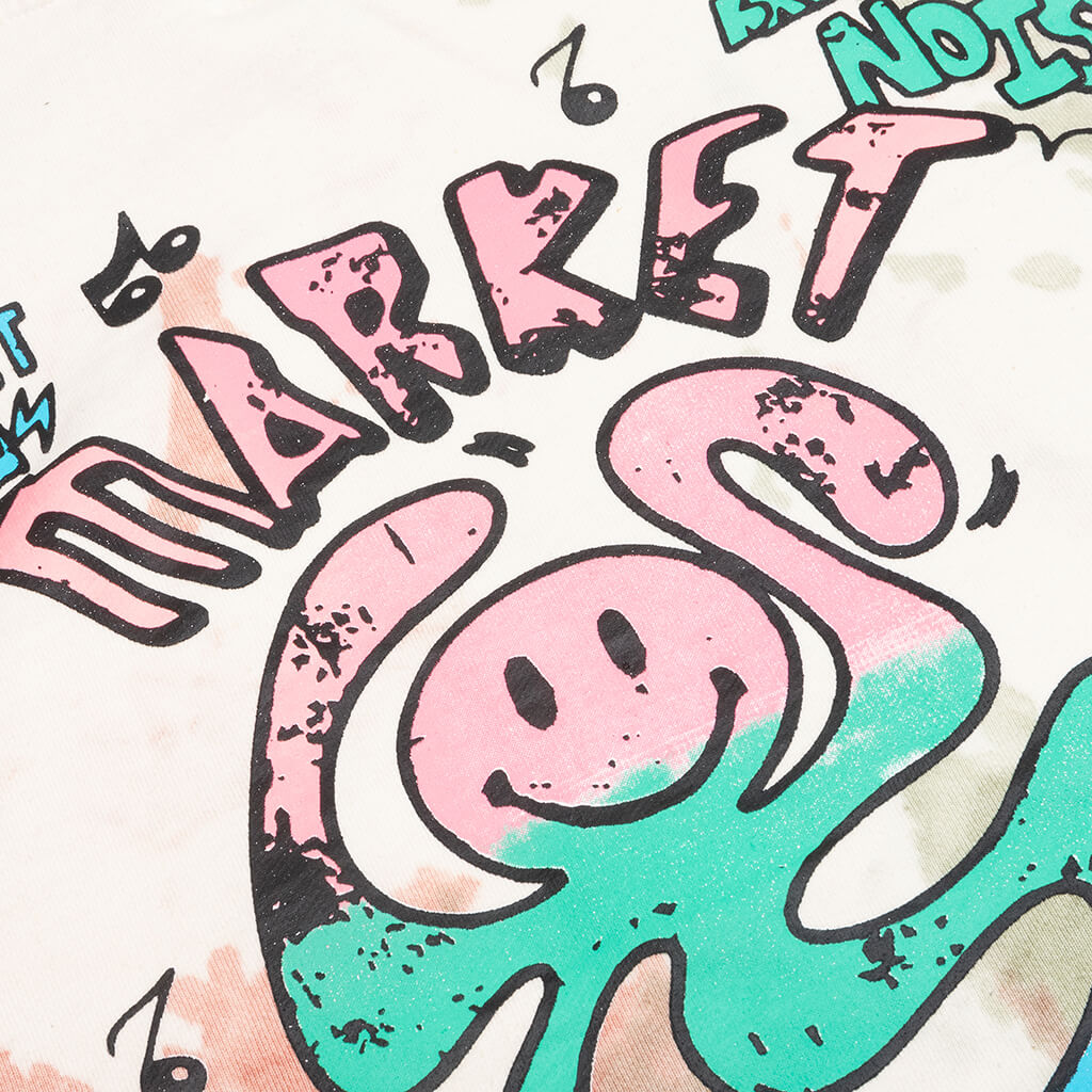 Smiley Records Angel Sigh Hoodie - Sand Tie-Dye