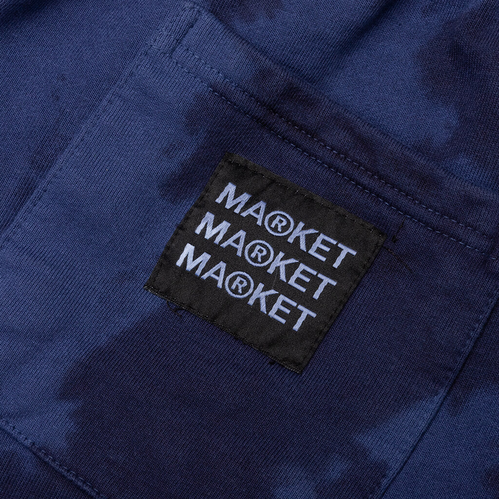 Smiley Records Angel Sigh Sweatpants - Navy Tie-Dye