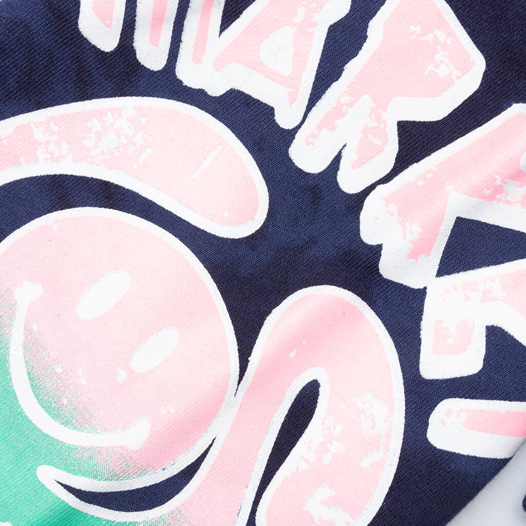 Smiley Records Angel Sigh Sweatpants - Navy Tie-Dye