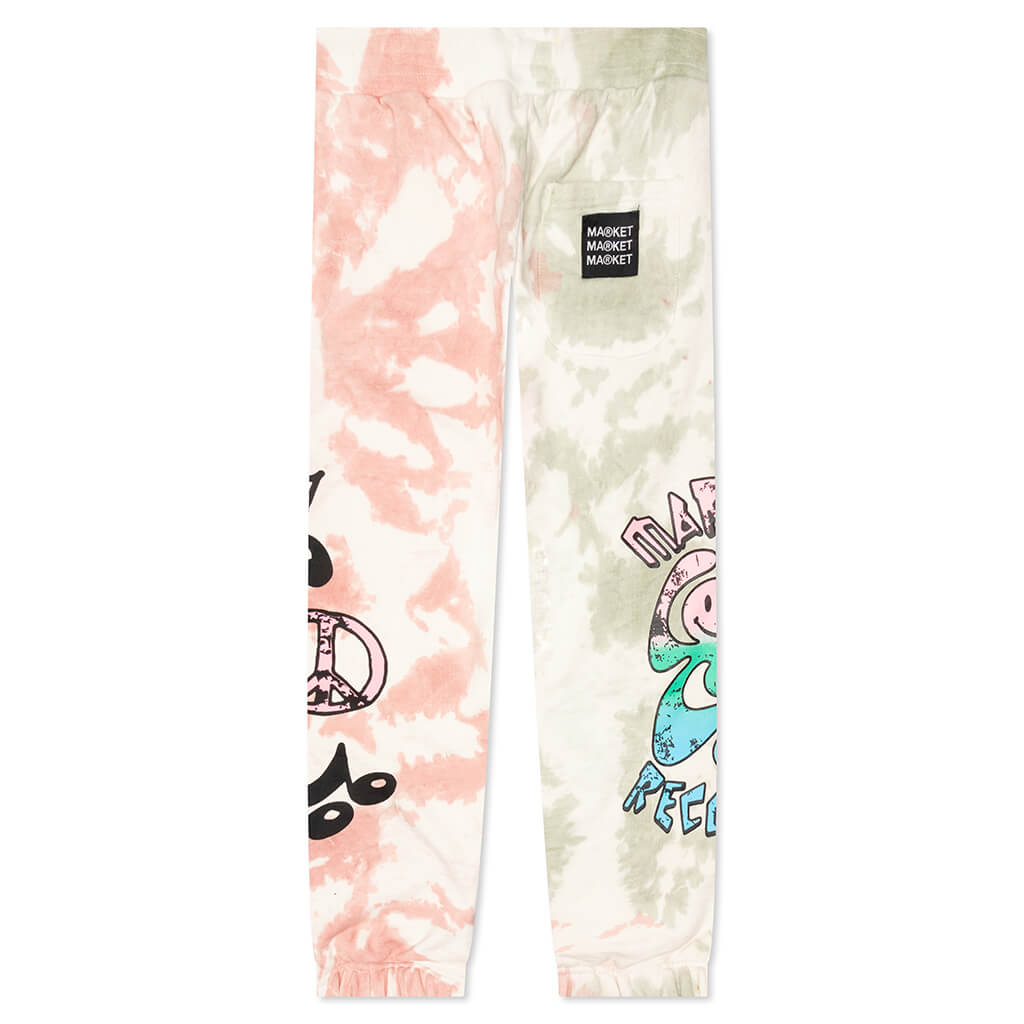 Smiley Records Angel Sigh Sweatpants - Sand Tie-Dye