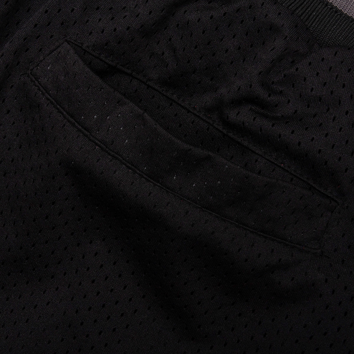 Smiley Shinning Mesh Shorts - Black
