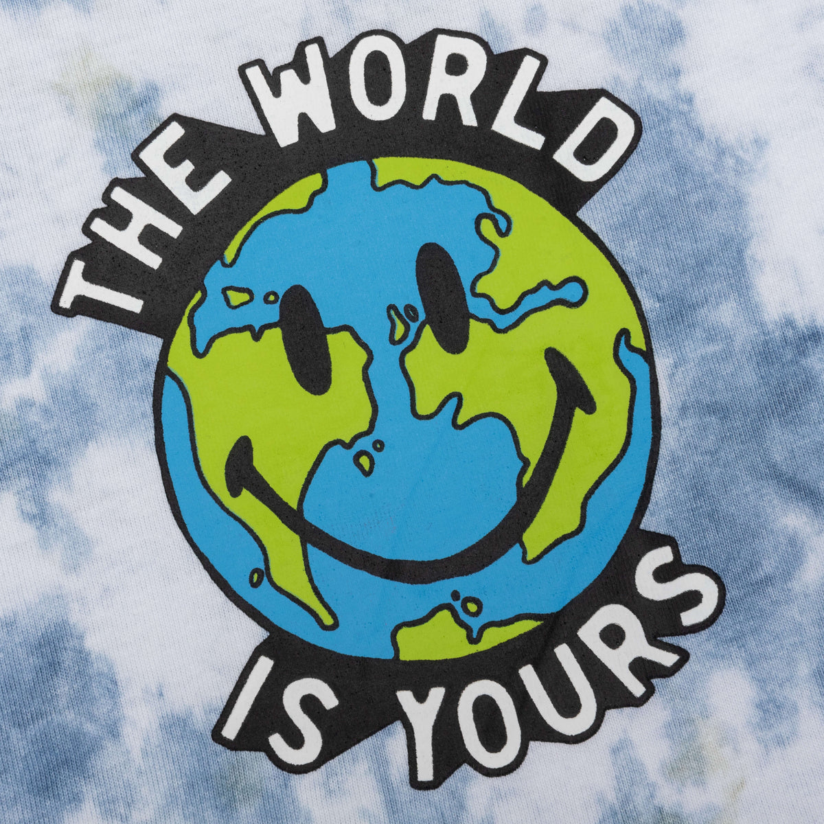 Smiley Peace and Harmony World T-Shirt - Tie Die
