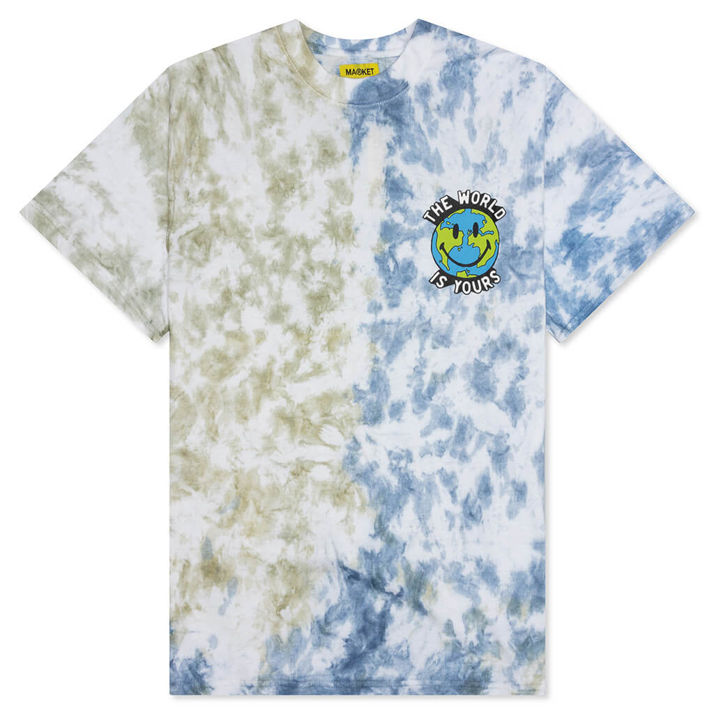 Smiley Peace and Harmony World T-Shirt - Tie Die