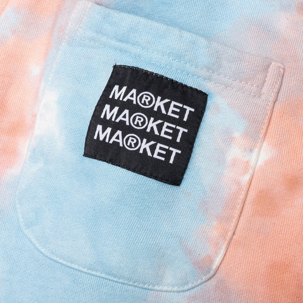 Work Life Balance Water Tie-Dye Sweatpants - Blue