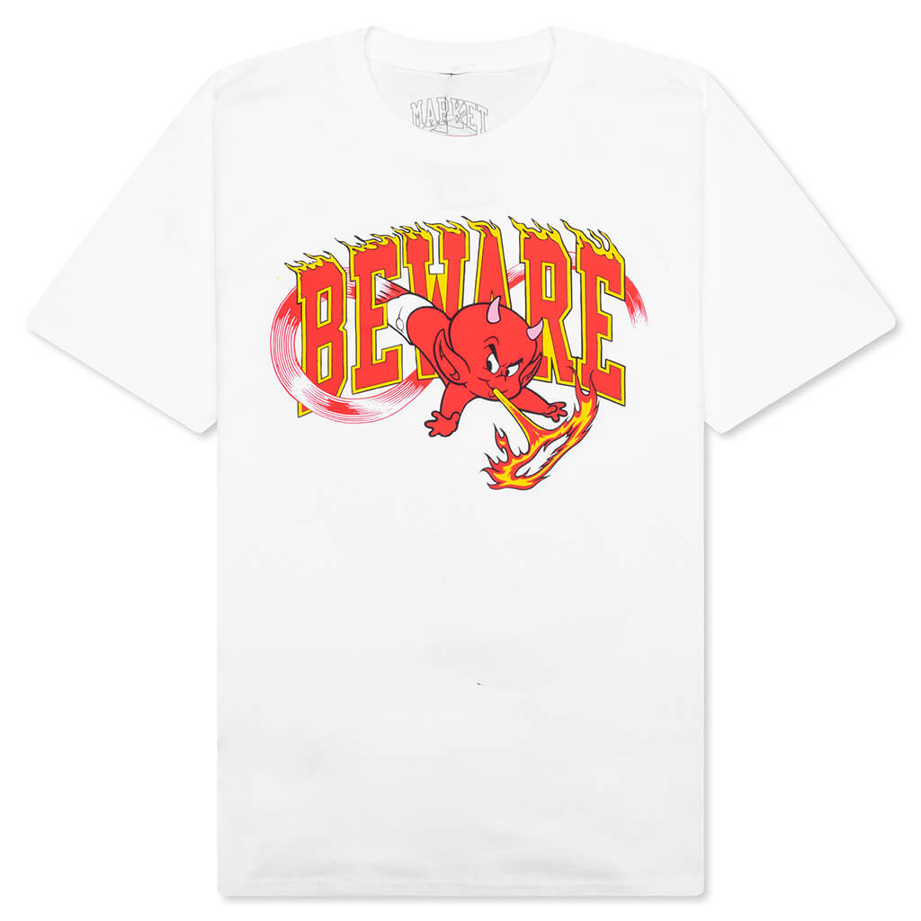 Market x Hot Stuff Beware S/S T-Shirt - White