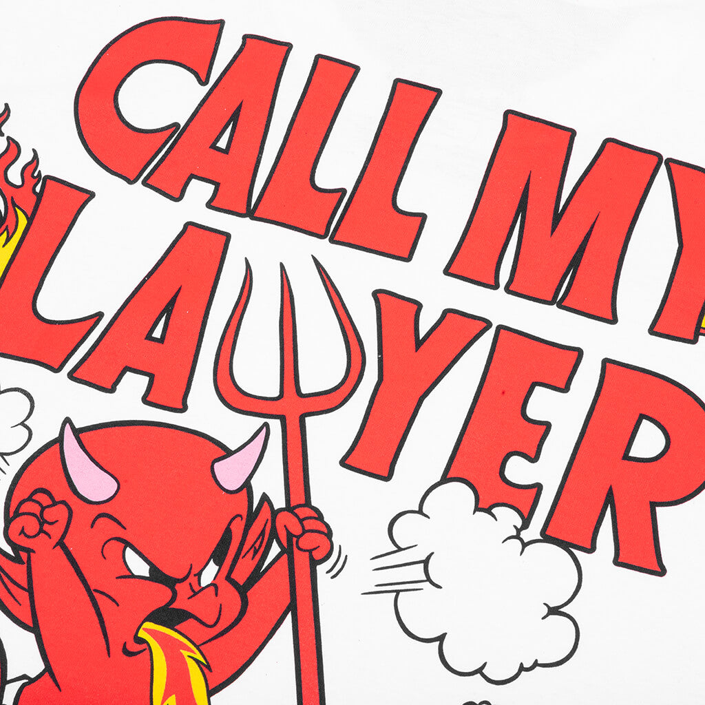Market x Hot Stuff Call My Lawyer S/S T-Shirt - White