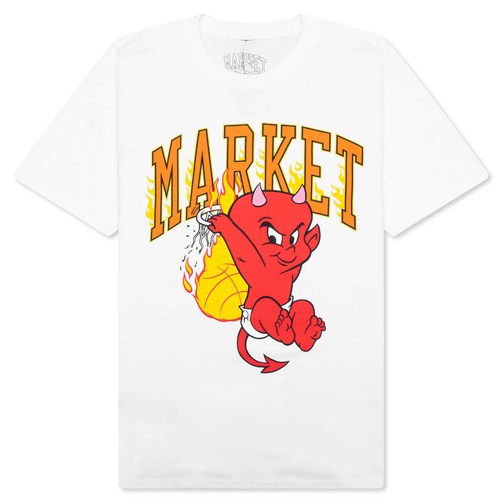 Market x Hot Stuff Dunk S/S Tee - White