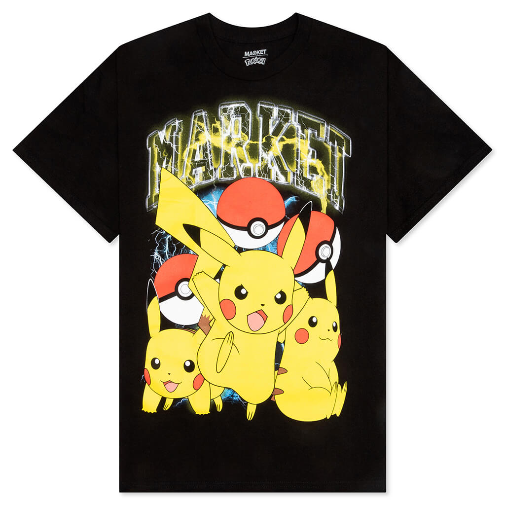 Market x Pokemon Pikachu Electric Shock T-Shirt - Black