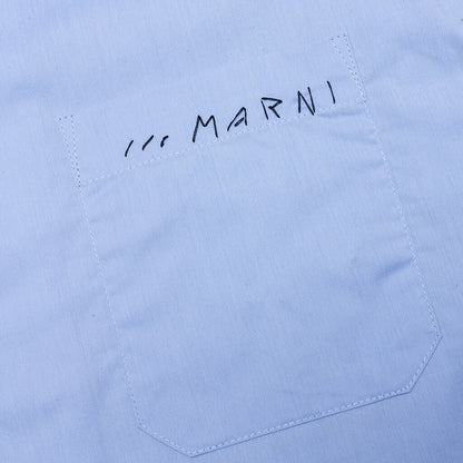 Embroidered Shirt - Iris Blue