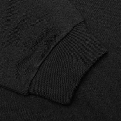 Scanned Logo Print Hooded Sweatshirt - Black