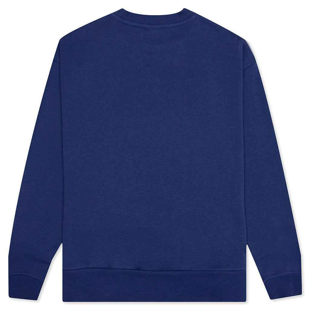 Cutoff Logo Brushed Sweatshirt - Ocean